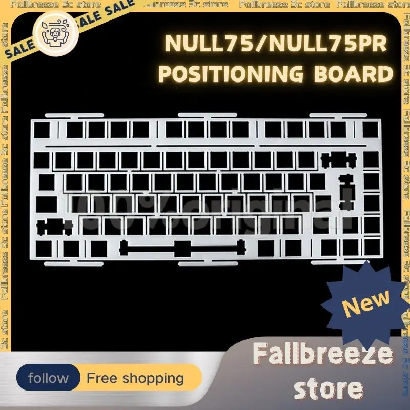 

Null75 Null75PRO Positioning board PP PC POM Satellite switch mechanical keyboard Hot Swap Custom Keyboard accessories gifts