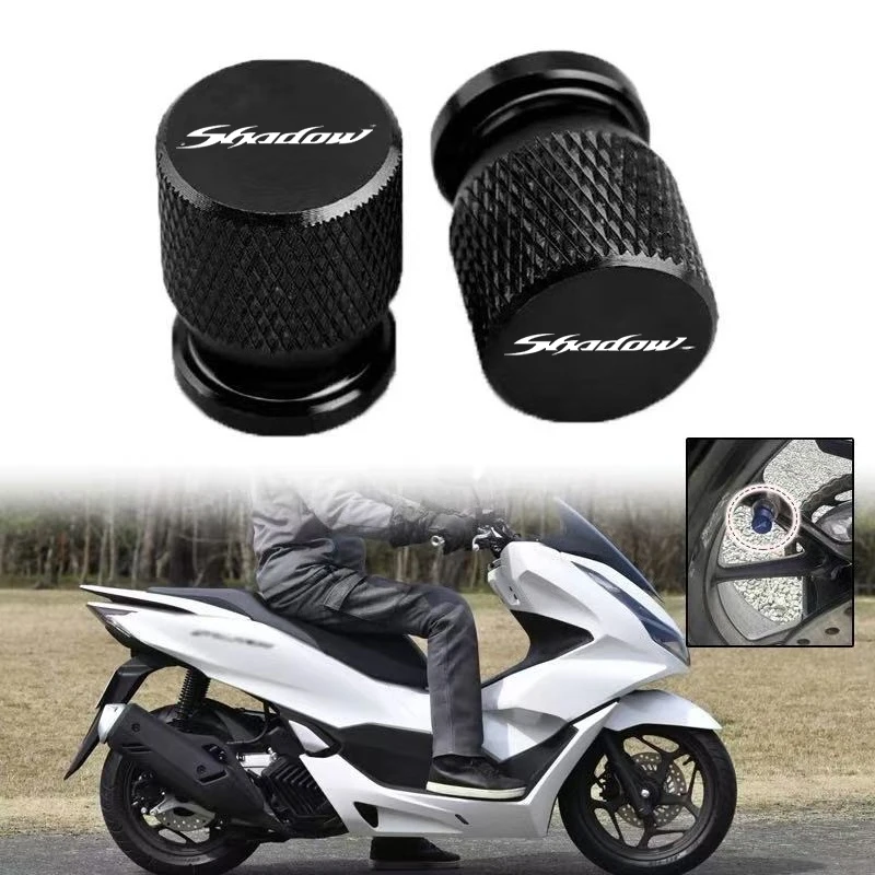 For Honda Shadow VT 400 600 750 1100 VT400 VT600 1300 Accessories Motorcycle CNC Aluminum Tire Valve Air Port Stem Cover Caps