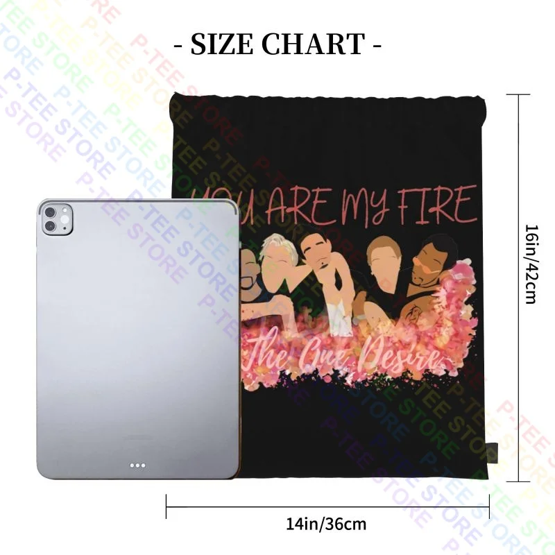 You Are My Fire Backstreets Boys Backstreets Back Alright Drawstring Bags Gym Bag Bookbag Outdoor Running