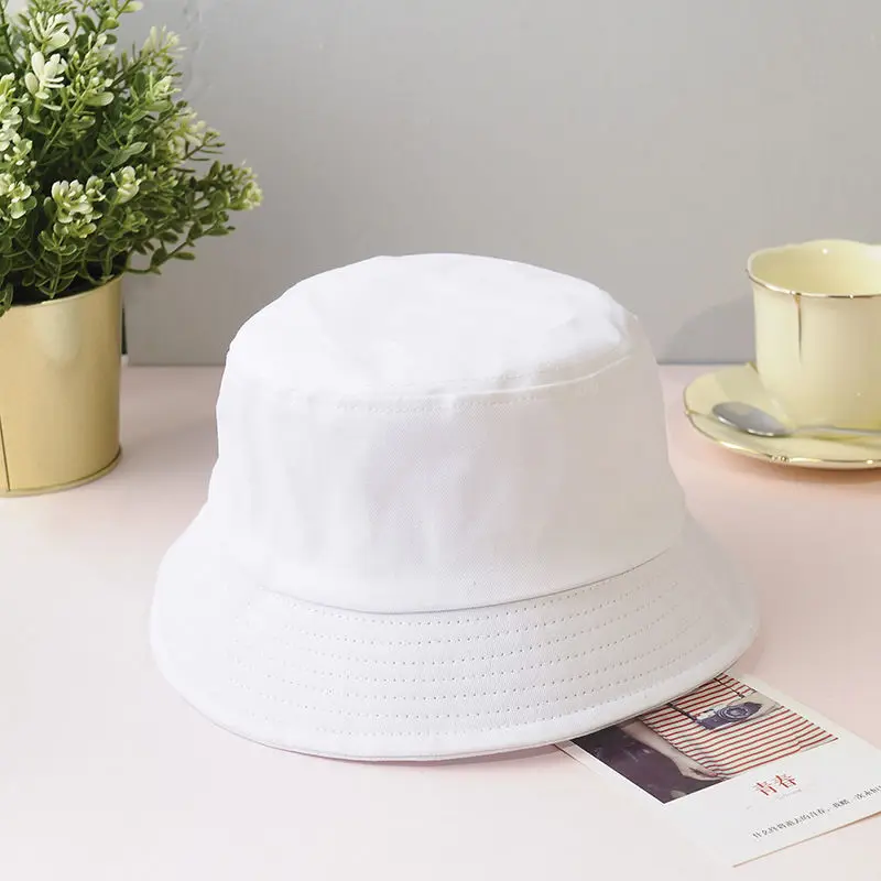 Candy colored fisherman hat, solid color sun protection bucket, thin design, temperament sun basin hat