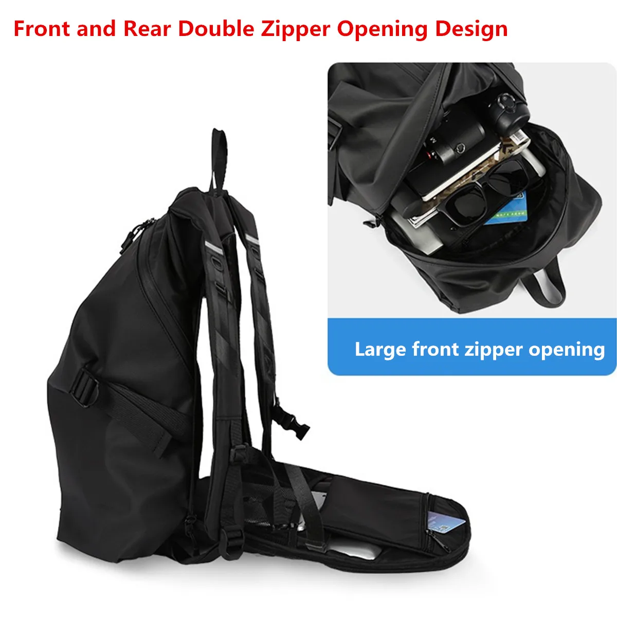 Large Capacity Multifunctional Motorcycle Helmet Bag Waterproof Motorcycle Riding Backpack Reflective Bicycle Travel Laptop Bag