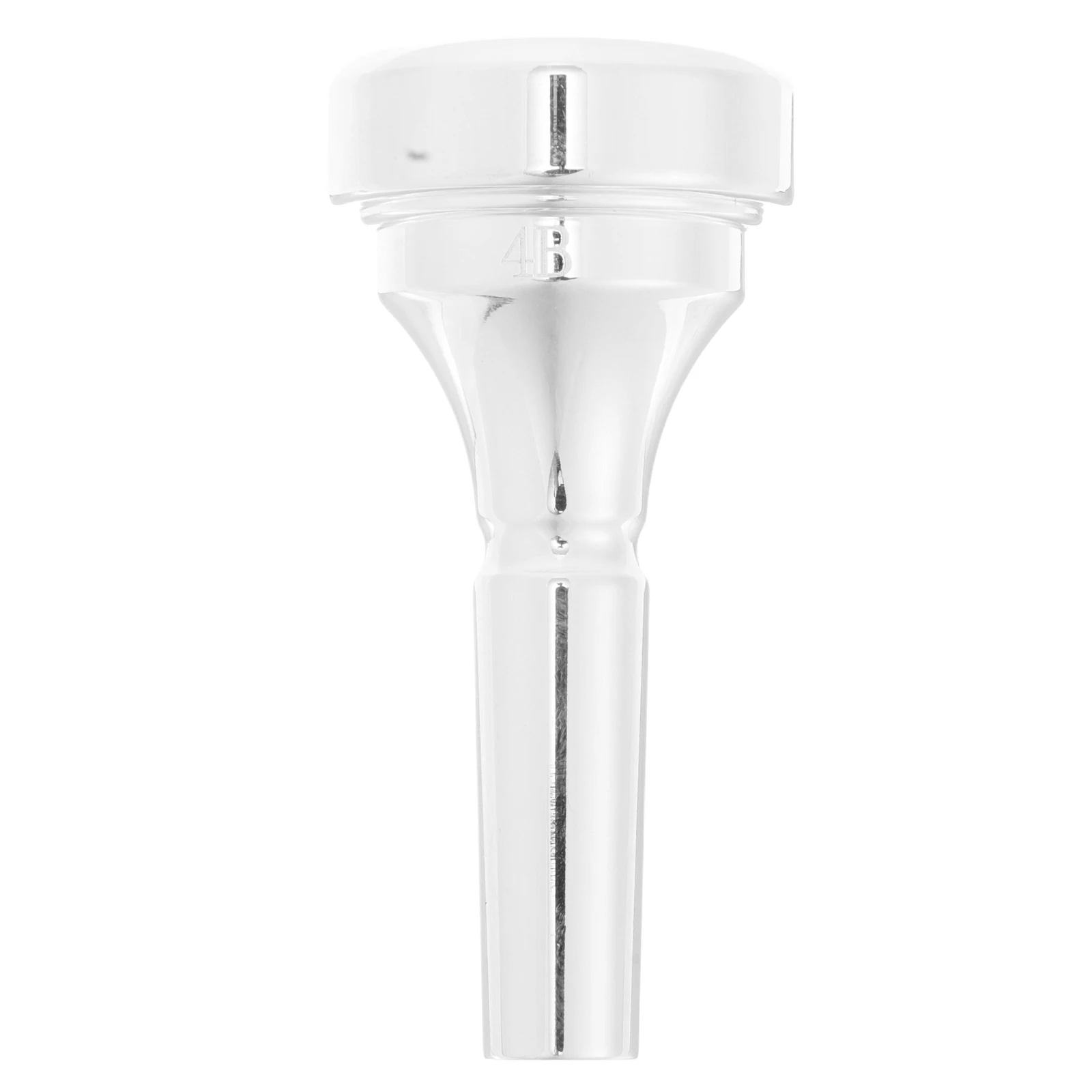 

Brass Cornet Mouthpiece 4B Short Horn Silver Plated Accessories for Beginners Musical Instruments Practice Easy Use