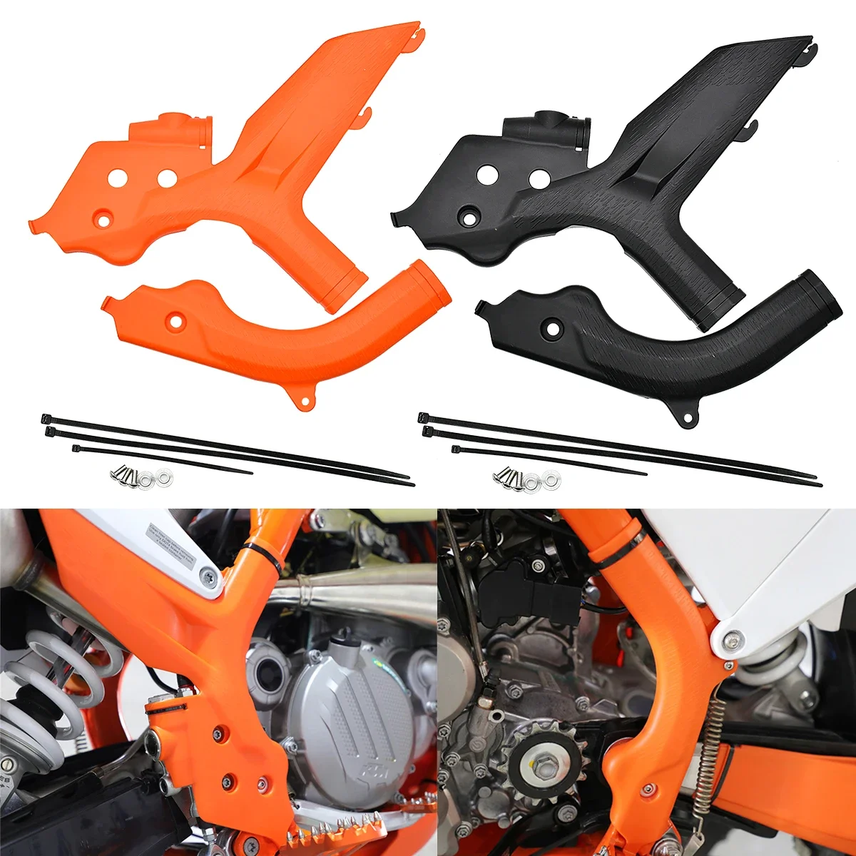 

For KTM 125 200 250 300 350 400 450 EXC EXCF SX SXF XC XCF XCW XCFW Motorcycle Frame Guards Covers Protectors 2020-2021 2022