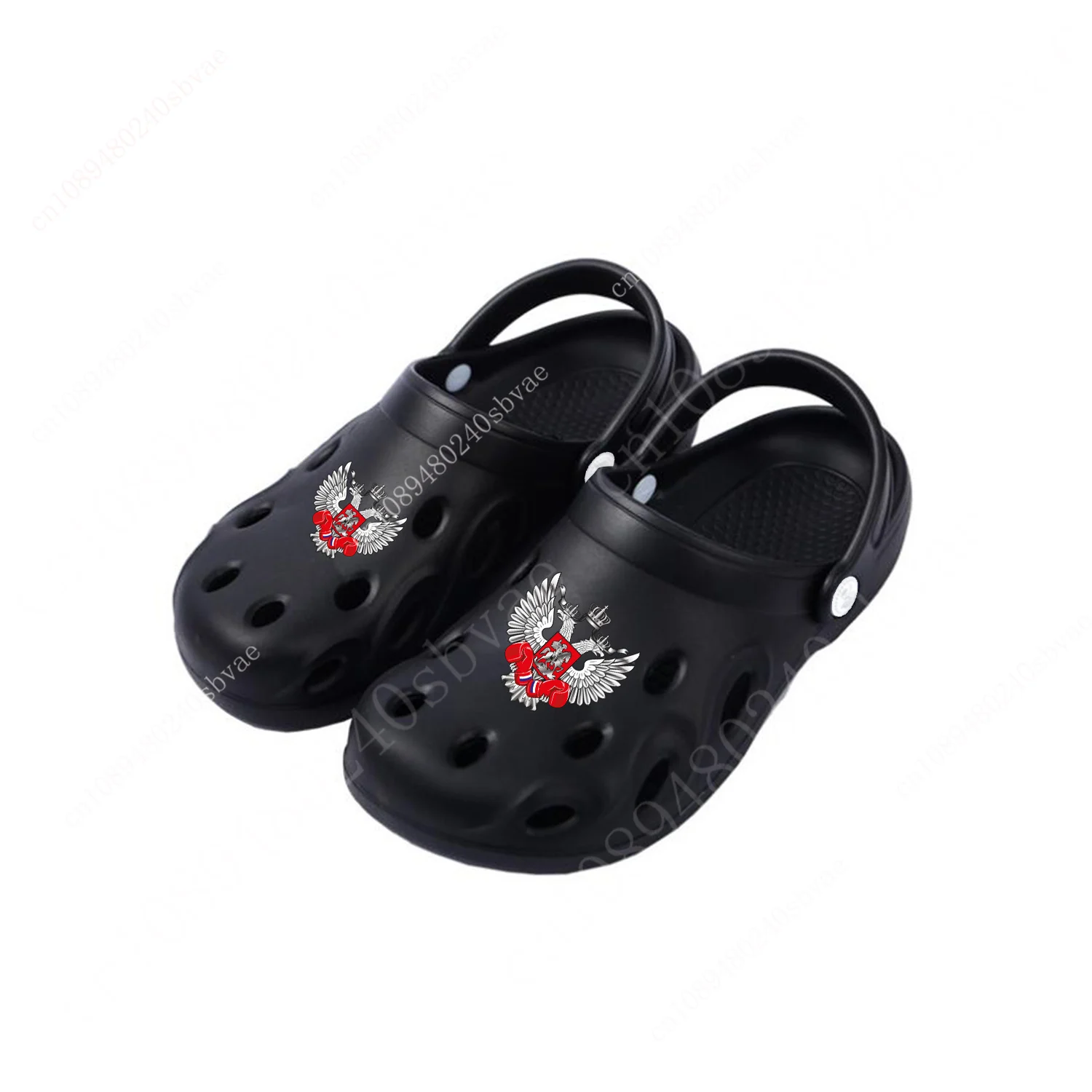 

Федерация бокса России Russian Boxing Federation Custom Clogs Mens Women Teenager Sandals Bespoke Clog Shoe Hole Slippers