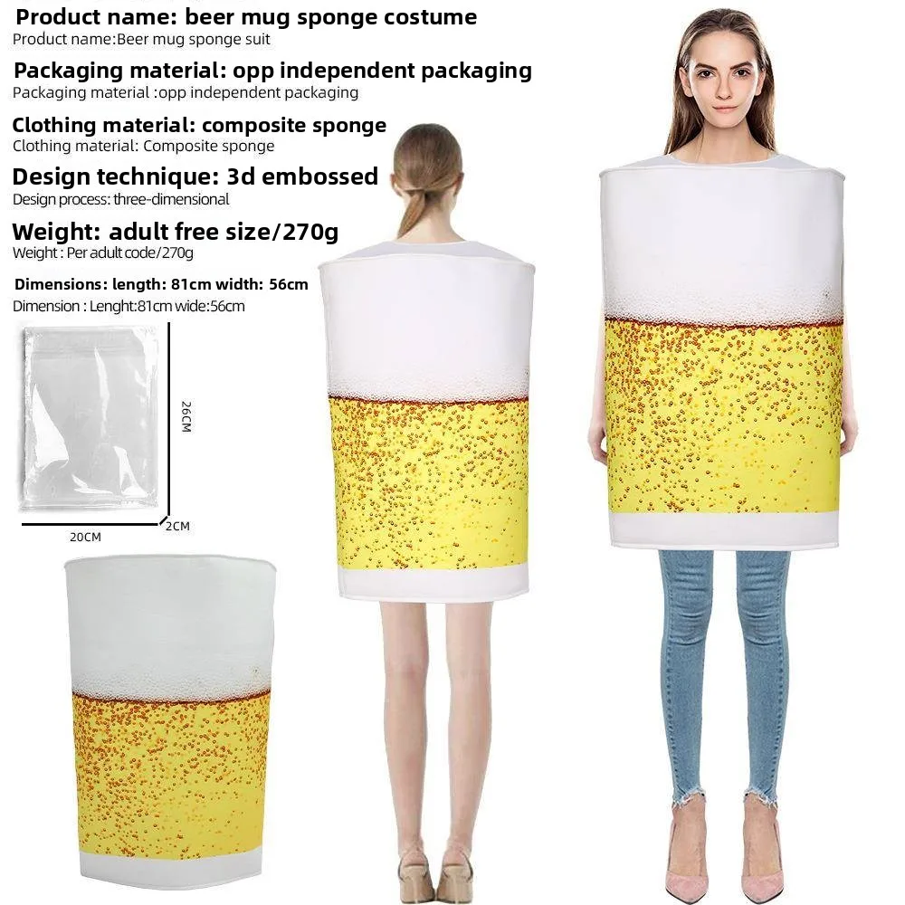 

Beer Cup Cosplay Costume loween October Festival Masquerade Par Role-plang Clothes Women's Traditional Ethnic Stage Co...