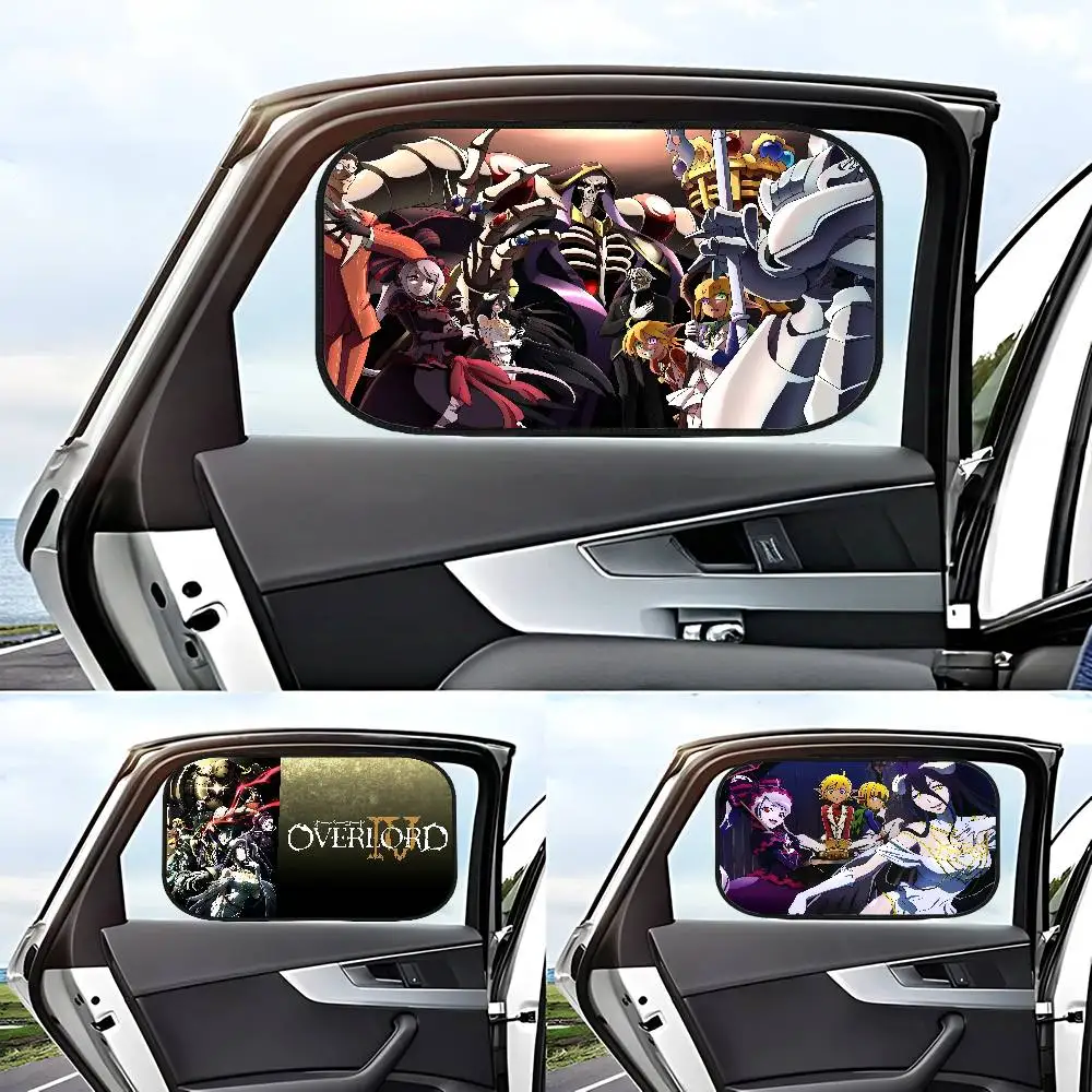 أنيمي O-Overlords الجانب نافذة الشمسيات سيارة فيلم الجانب نافذة Saunshades الزجاج الأمامي السيارات نافذة ظلة غطاء للأطفال الطفل