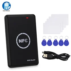 Duplicador de fotocopiadora RFID 125KHz 13,56 MHz ID IC NFC, lector de tarjetas inteligente, escritor, programador USB, copia de clave encriptada, etiquetas Fobs UID T5577