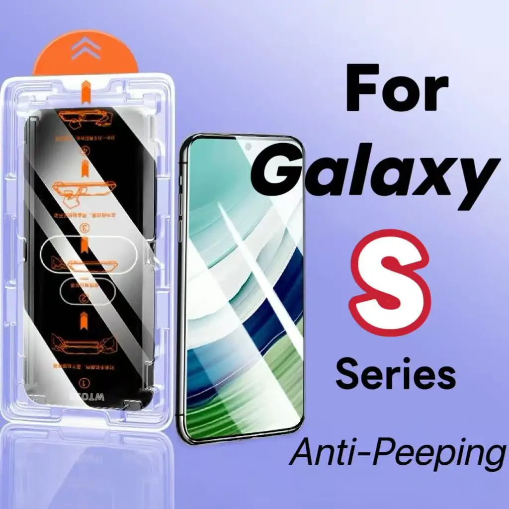 Displayschutzfolie aus gehärtetem Glas mit Sichtschutz für die Galaxy S-Serie