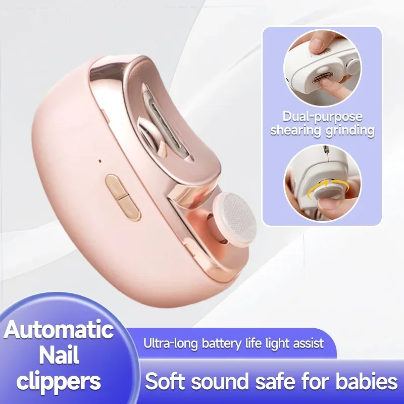 

Electric Automatic Nail Clipper with Light Rechargeable Fingernail Trimmer Nail Clipper for Smooth and Safe Manicures