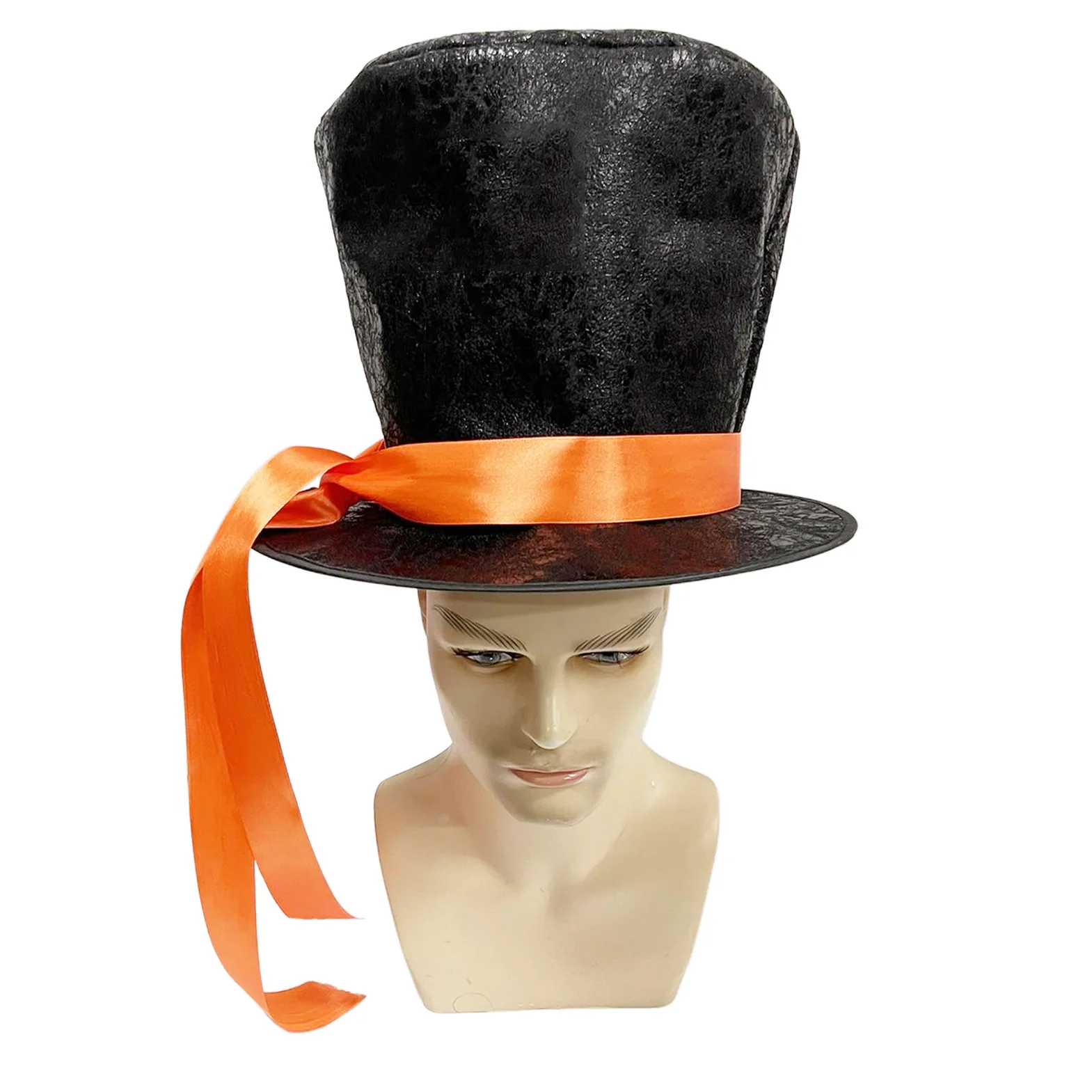 H20xW33cm Vintage Gentleman's Top Hat Party Headwear Magician's Hat Black Top Hat Party Perfomance Props