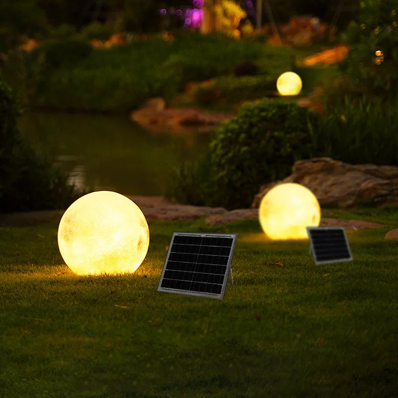 

Outdoor moon lamp Solar lawn lamp Moon lamp Waterproof courtyard stigma Garden decorative landscape ambient
