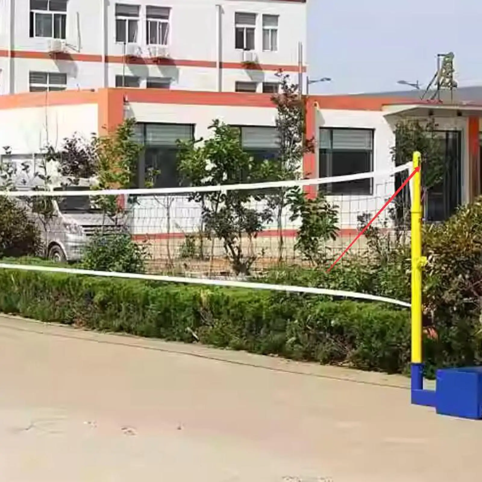

Durable Volleyball Pole Pulley Silver Wheel Bearing Professional Equipment Part for Outdoor Court Net Post