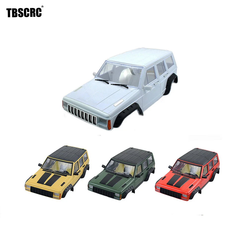 

TBSCRC Hard Plastic 12.3inch 313mm Wheelbase Cherokee Body Shell for 1/10 RC Crawler Axial SCX10 & SCX10 II 90046 90047 TRX4 Kit