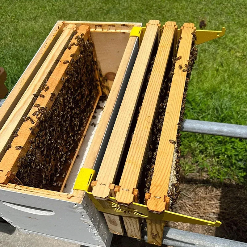 Staffa di ispezione dell'alveare telaio dell'alveare Holde impugnatura del telaio dell'alveare in acciaio inossidabile per apicoltura supporto per alveare strumenti per apicoltore