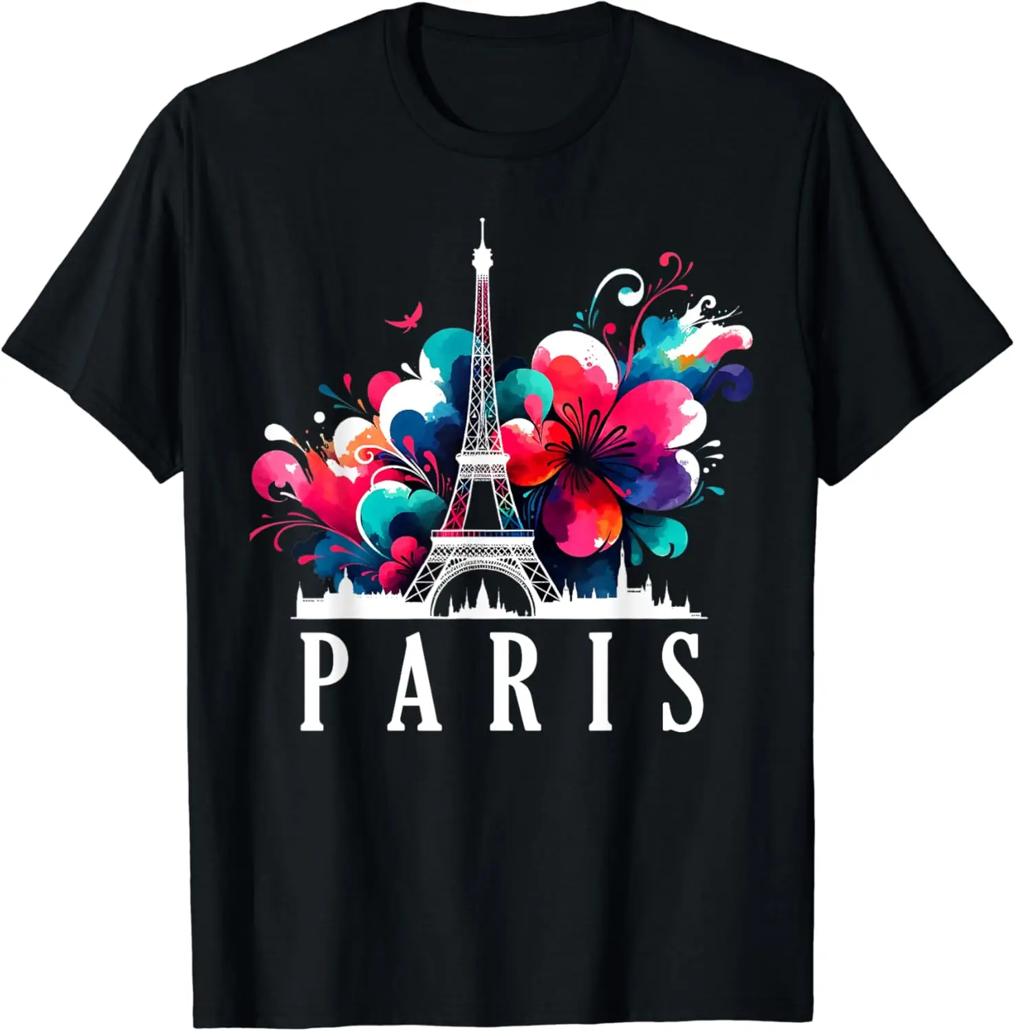 

Eiffel Tower Holiday France Souvenir Women Kids Girls Paris T-Shirt