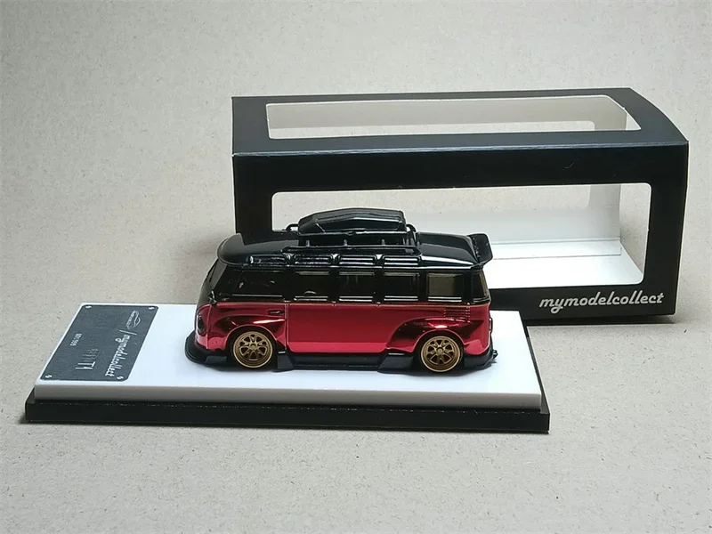 

Model Collect x Inspire Model 1:64 T1 Kombi Robert Design Chrome RedBlack limited200 Diecast Model Car