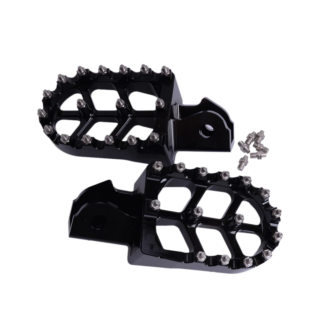 1 Pair Black Foot Peg Rest Pedal Anti-Slip Fit for Sur-Ron Light Bee Honda CRF150F CRF230F 2003-2014 2015 2016 2017 2018 2019