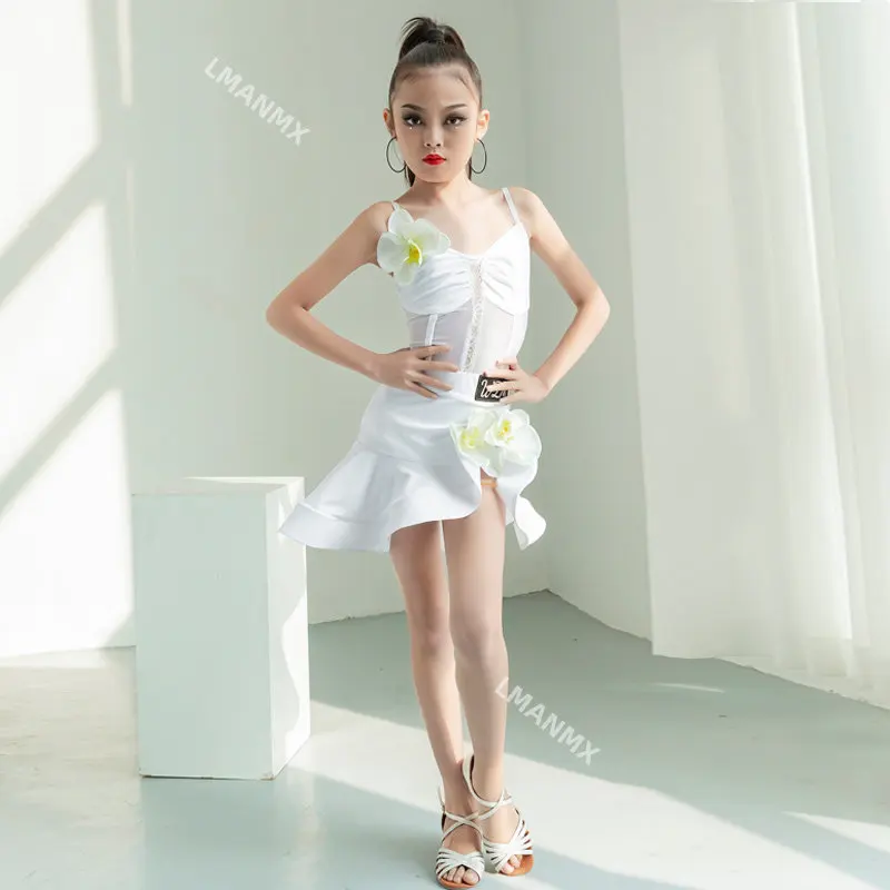 ชุดซัมเมอร์แคมิโซลแบบใหม่สำหรับเด็กผู้หญิง กระโปรงทรงก้างปลา ชุดฝึกซ้อม ชุดเต้นรำ ชุดแสดง