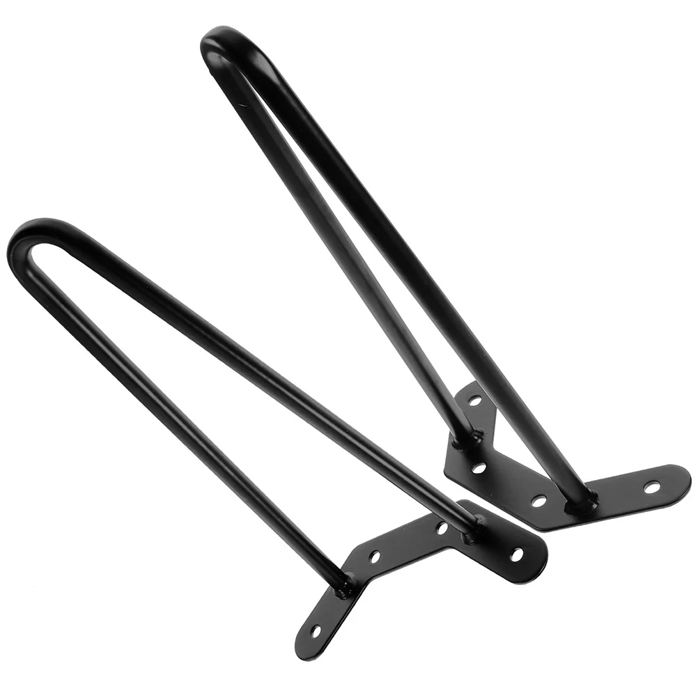 Pernas de mesa em grampo de cabelo, 2 peças, metal simplificado, durável, substituição de móveis, pernas para mesa de café, mesas de café