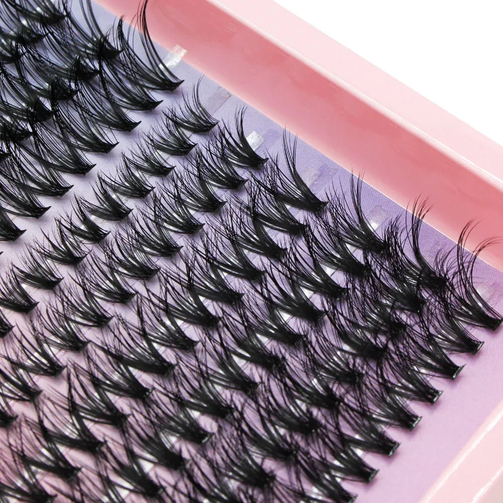 Venda inteira super grupo novo efeito 3d/5d mix 240 clusters cílios 8-16mm charme estilo cílios postiços extensão volume russo