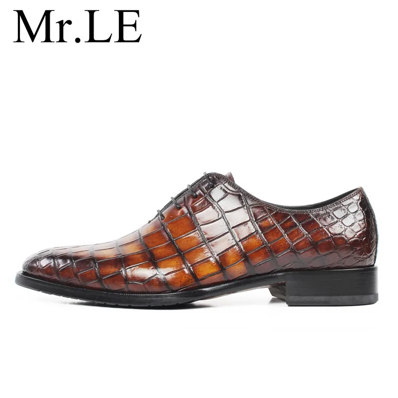 Crocodile Leather Men dress shoes Men's Leather Shoes - Durable, Comfortable, Breathable & Stylish