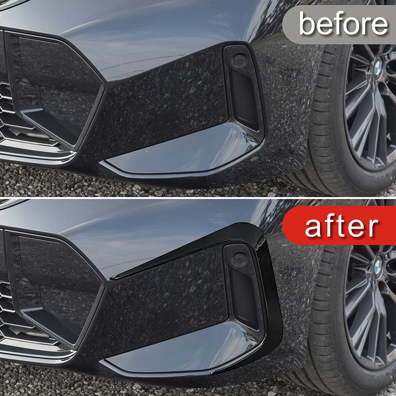 For BMW 3 Series G20 G21 LCI M Sport 2023+ Car Stickers Front Wind Knife Frame Decoration Trim Strips Exterior Accessories