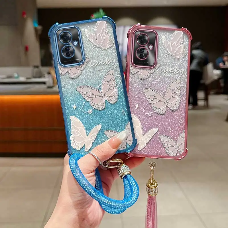 Flying Butterfly Stylish For Reno11F Case With Flexible Finish Featuring Slim For OPPO Reno 12 11 10 13 14 7 X 8 F Pro Ultra 5G