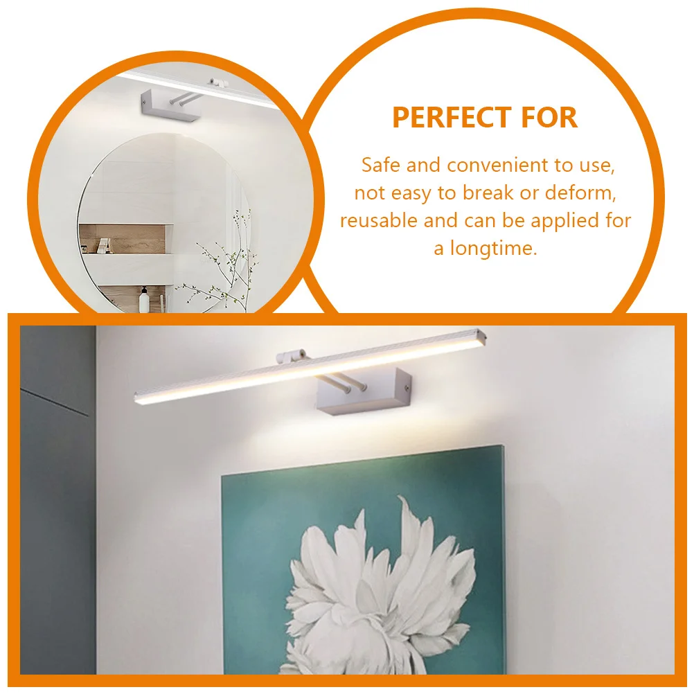 ミラーランプ LED バニティライト スタイリッシュなバスルームの壁取り付け器具 寝室の洗面所用の簡単な設置照明