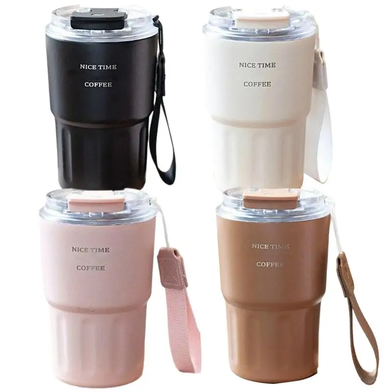 

Insulated Tumblers 360ml Coffee Mug With Straw Hot Cold Retention Mug For Travel Daily Use Outdoor Activities Gym Sports
