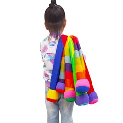 Throw And Catch Ball With Rainbow Tail Outdoor Games For Kids Sports Sensory Toys Playground Party Favors Carnival Prizes