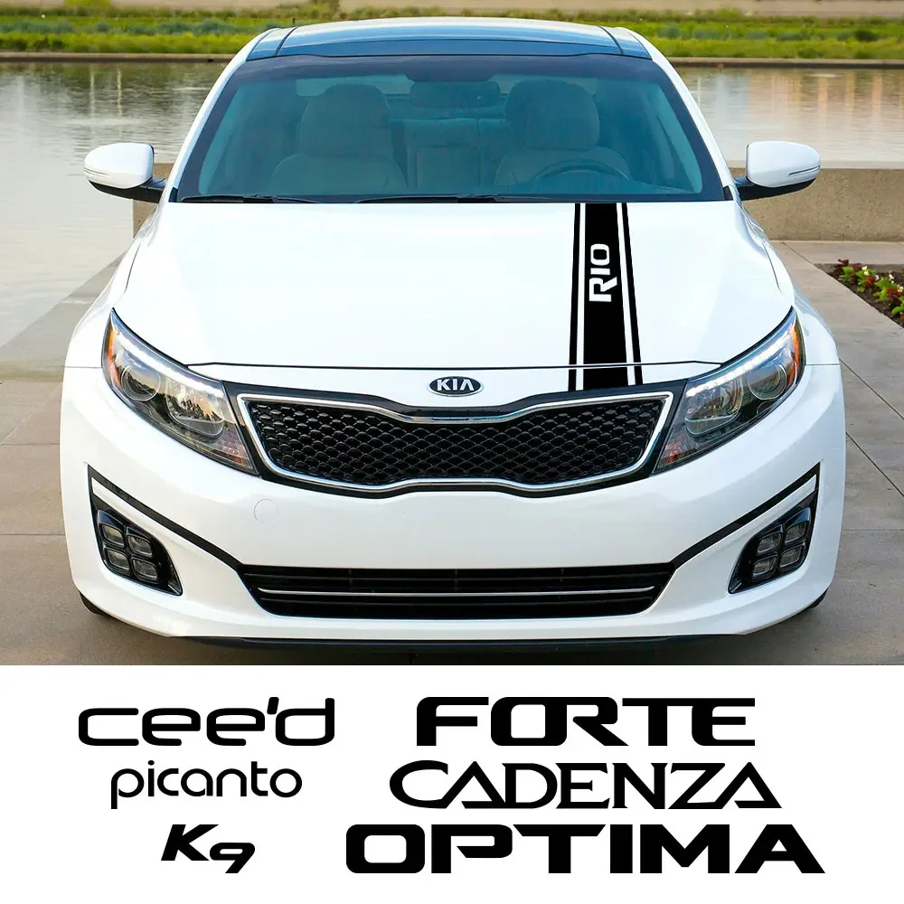 ملصق غطاء محرك السيارة لكيا كادينزا ، سيد ، فورت ، K9 ، أوبتيما ، بيكانوتو ، ريو ، غطاء محرك السيارة ، فيلم الفينيل ، صائق الرياضة ، اكسسوارات ضبط السيارات #1
