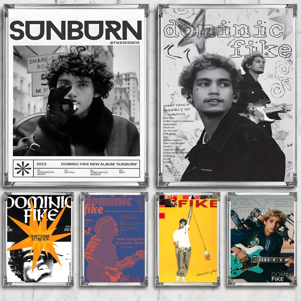 Music D-Dominic Fike Iconic Singer Band Rock Indie Poster HD Wall Decor for Bedroom Living Room Dorm Bar Cafe Gift