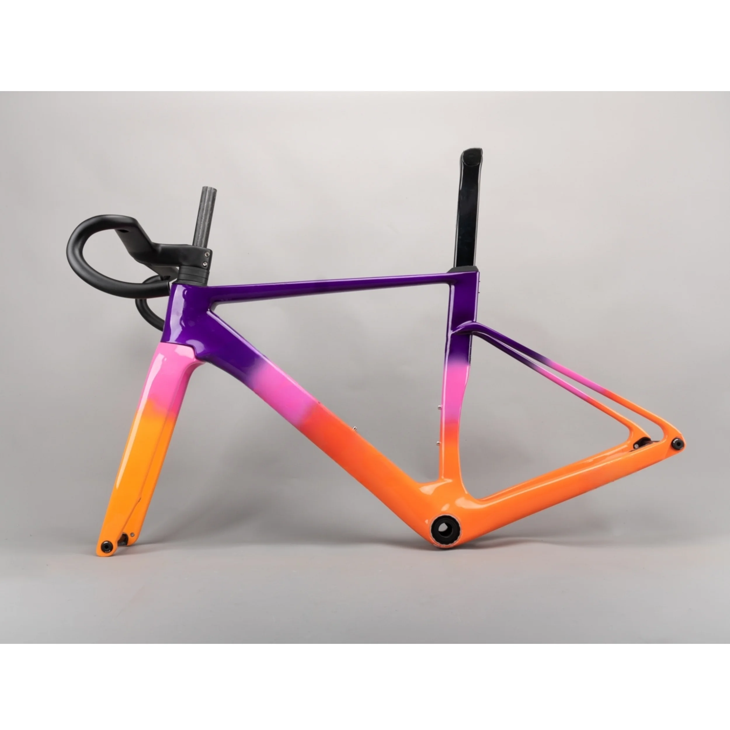 

2025 OSTRO 2.0 Дорожная рама из углеродного волокна Рамы для скоростного велосипеда UD T1100 T47 Комплект велосипедной рамы с дисковым тормозом + руль на заказ 130 цветов 11