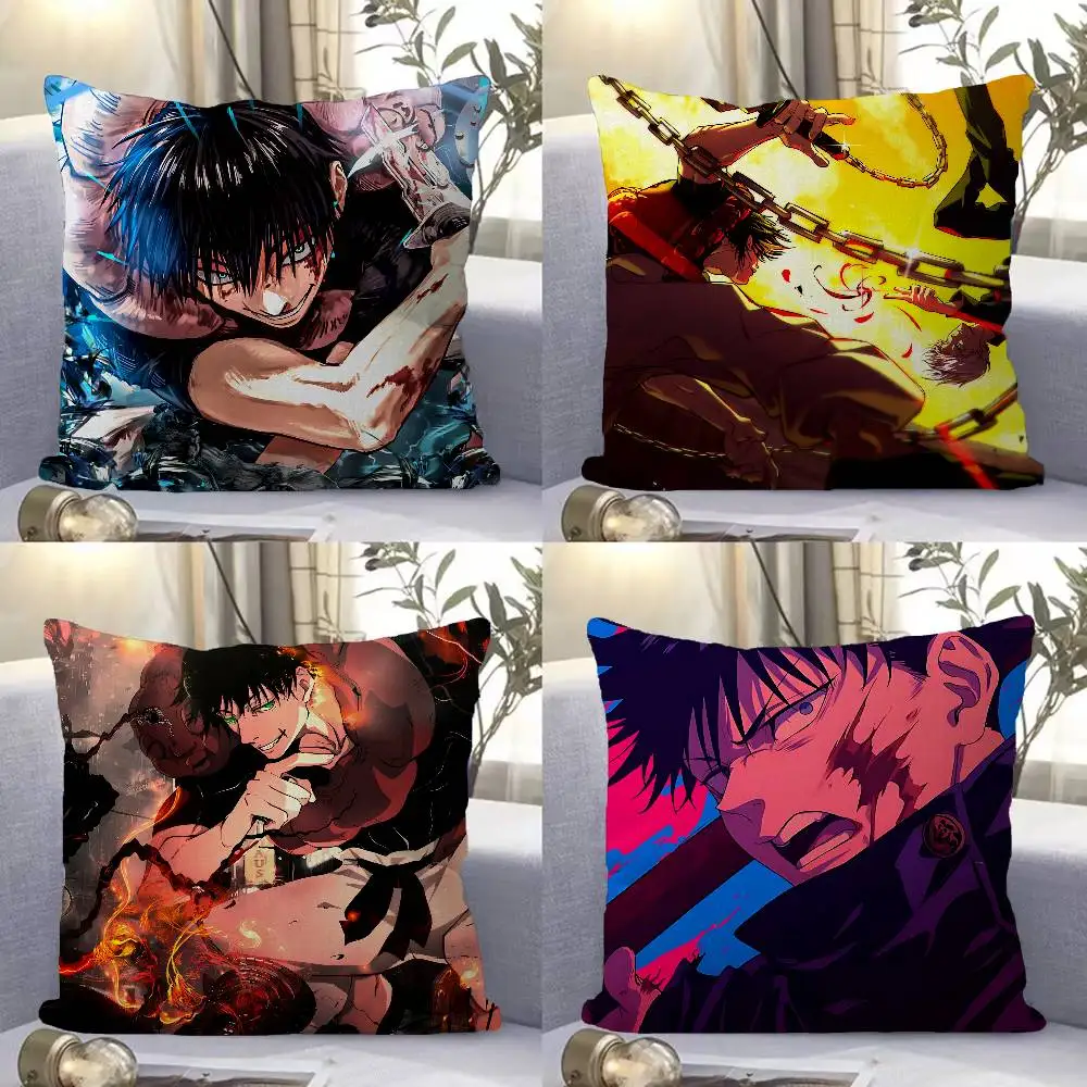 Anime Toji Fushiguro Pillow Cushion Cover Pillowcase Living Room Sofa Home Decor Customized