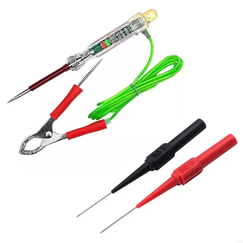 A70F Car Truck Circuit Tester Light Bulb Repair Tool Automobile Circuit Tester set with 96cm Cable 6-24V Electric Pen for DIY