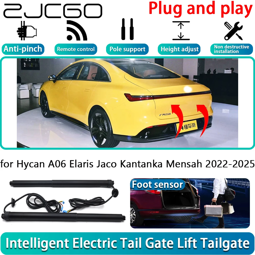

ZJCGO for Hycan A06 Elaris Jaco Kantanka Mensah 2022-2025 OEM Electric Powered Tailgate Power Liftgate Automatic Tailgate System