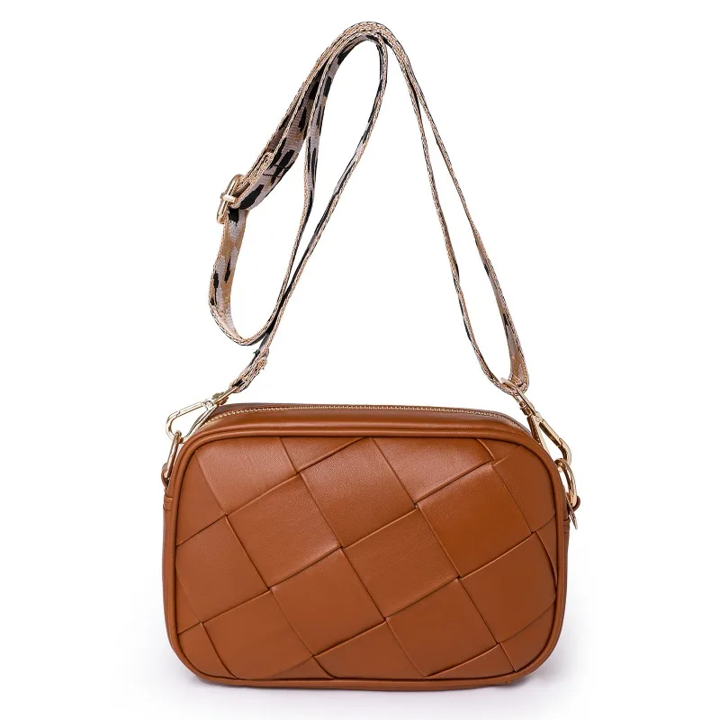 2025 جديد المرأة حقيبة كروسبودي الربيع الصيف اليدوية المنسوجة DIY حقيبة السيدات حقيبة كتف الموضة بالجملة #5