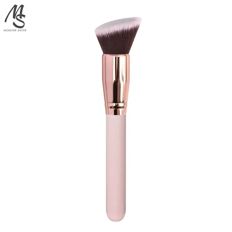 1Pc Luxury Pink Makeup Brushes Foundation Loose Powder Concealer Blending Blush Brush Large Face Repair Brush for Cream Powder