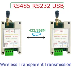 RS485/RS232/USB Master-slave Network Transceiver Wireless Repeater FSK GFSK 433M 868M Uhf FR Module Board RT4AE01