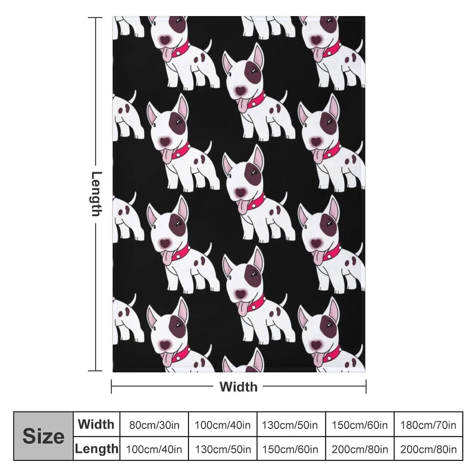 English Bull Terrier Throw Blanket christmas gifts Thermal sofa bed Sleeping Bag Blankets