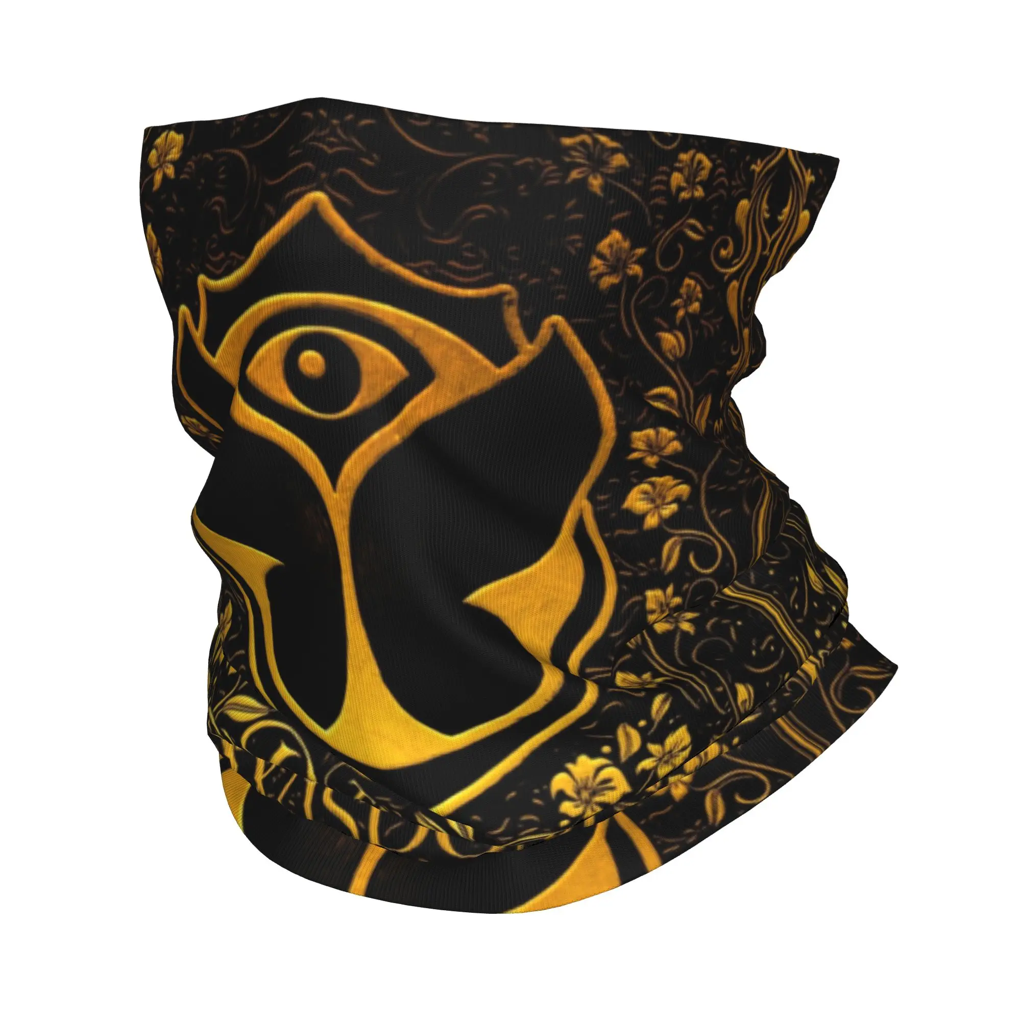 

Бандана с логотипом T-Tomorrowlands, зимняя теплая повязка на шею, мужской ветрозащитный шарф для лица для пеших прогулок, музыкального фестиваля, гетры, повязка на голову