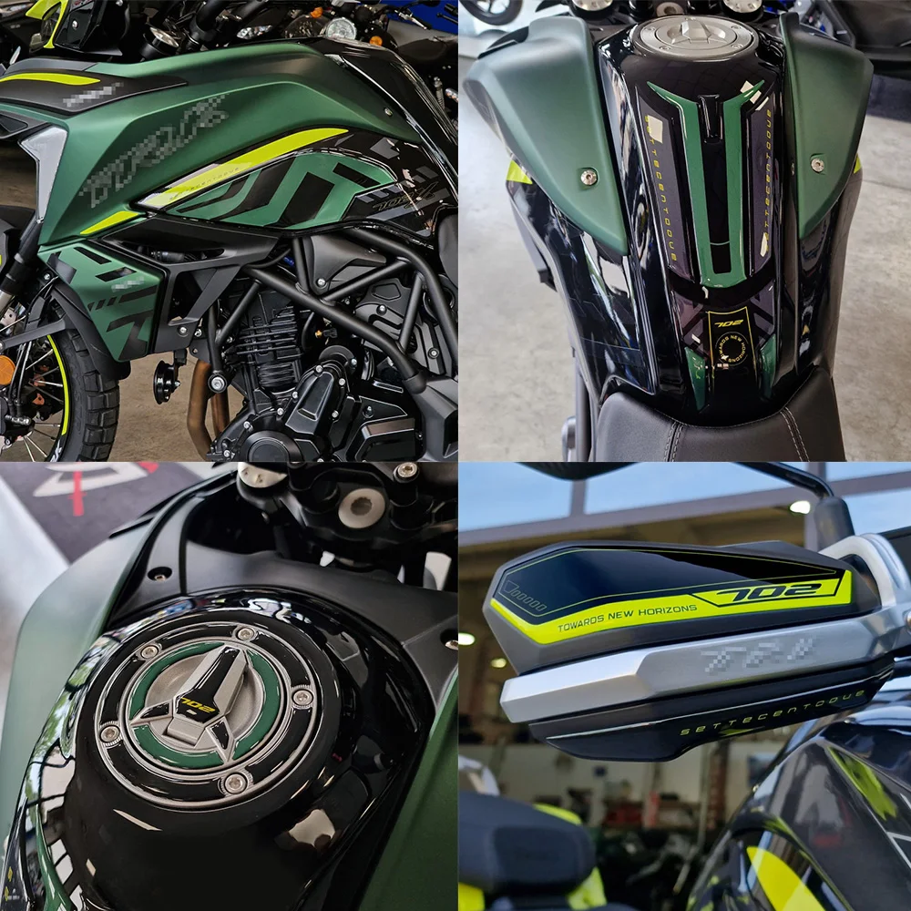Motorcycle 3D Gel Epoxy Resin Sticker Tank Pad Protection Kit For Benelli TRK 702X 2023 2024 2025
