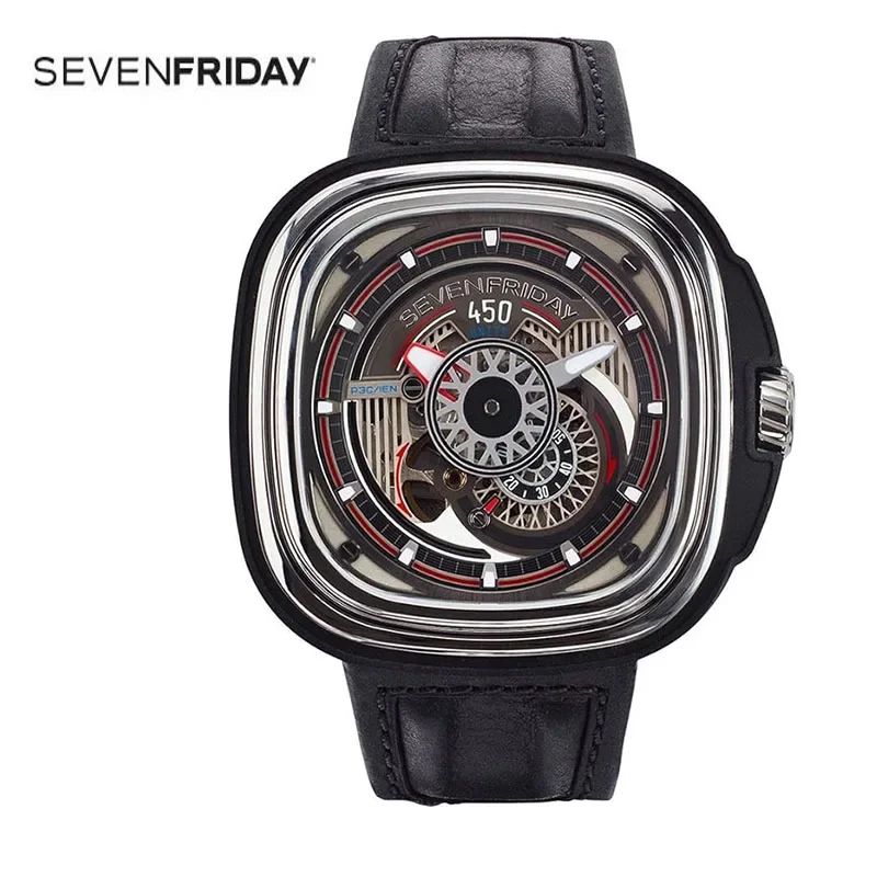 SEVENFRIDAY luxury watch P3C/01 men\'s fully automatic mechanical watch series waterproof fashion men watches brand New Year gift