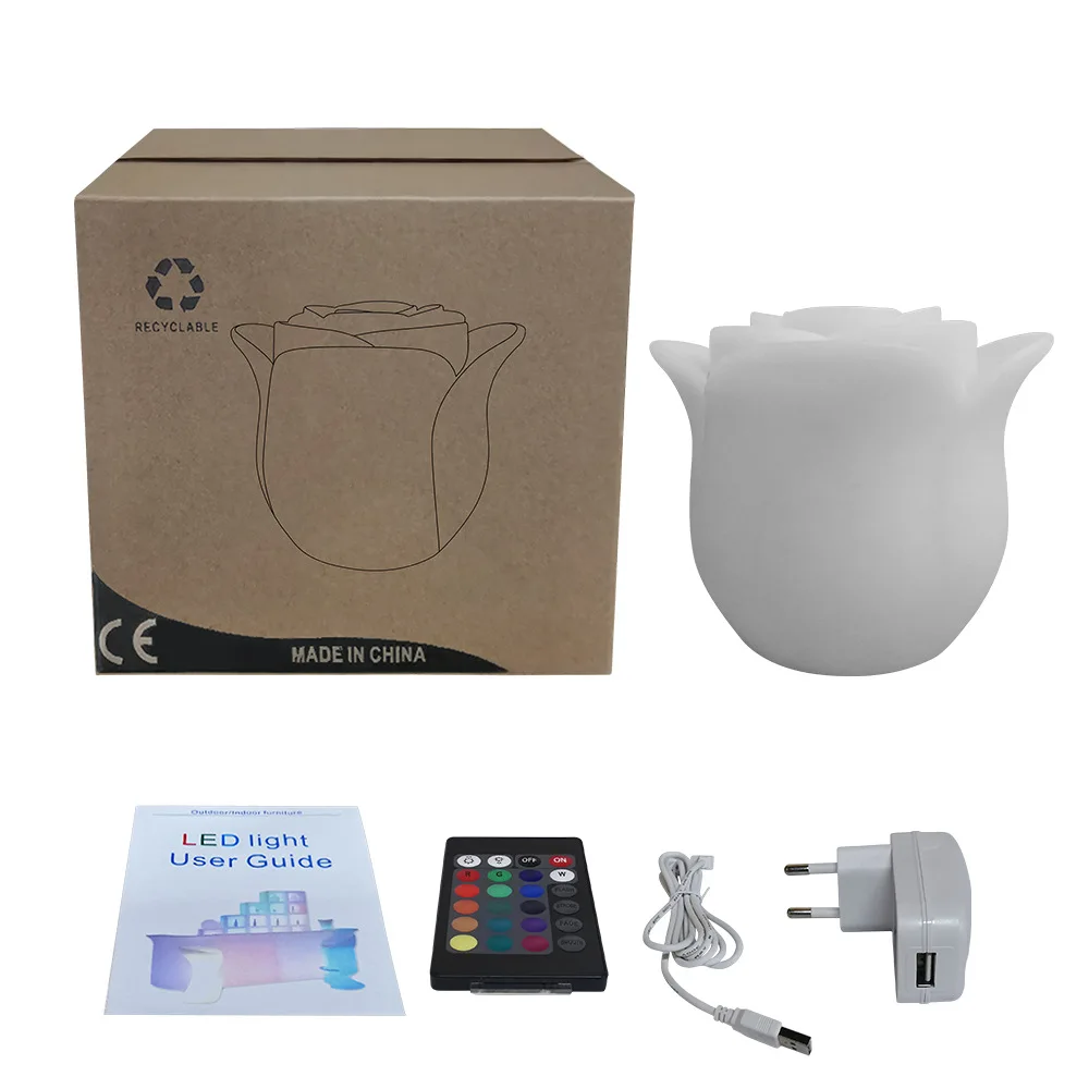 Colorful luminous hotel bar restaurant atmosphere table light convenient remote control night light