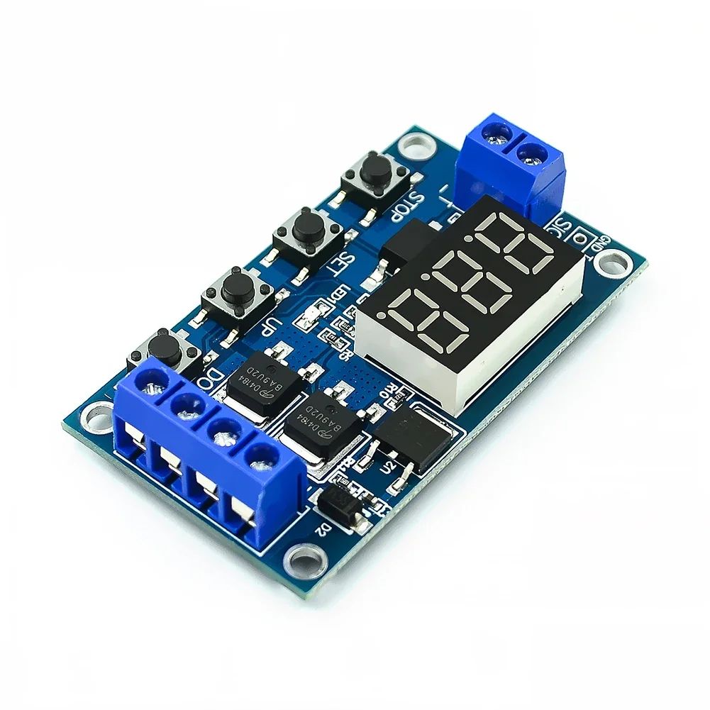 DC12V 24V Dual MOS LED Digital Delay Controller Trigger Cycle Timer Delay Switch For Control Motors Light Bulbs DC Motors