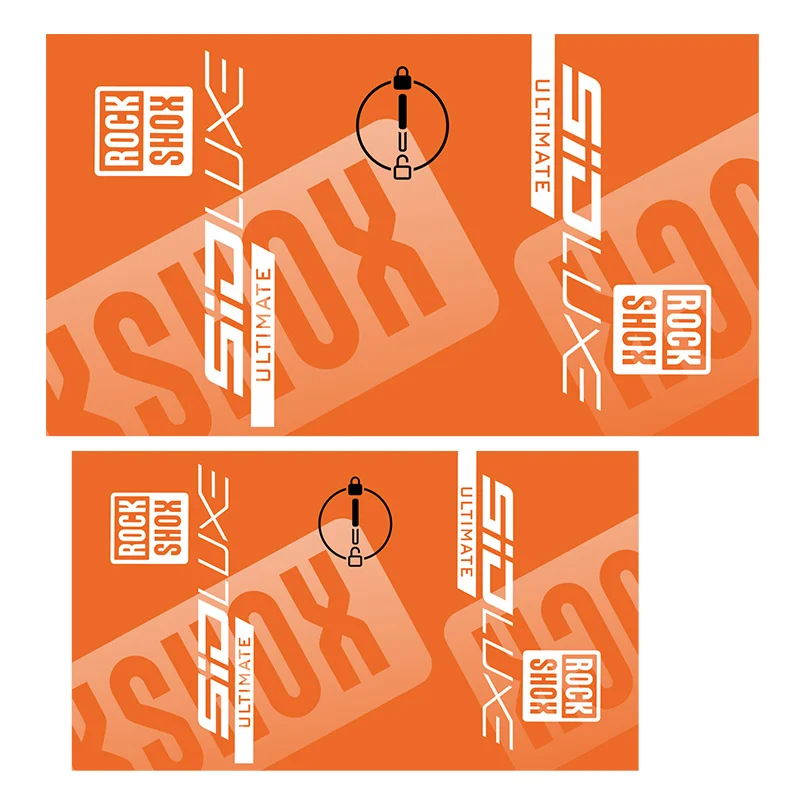 

1 Set SIDLuxe Ultimate Rear Shock Sticker Set Waterproof Vinyl Decal for Mountain Bike Rear Shock Decor
