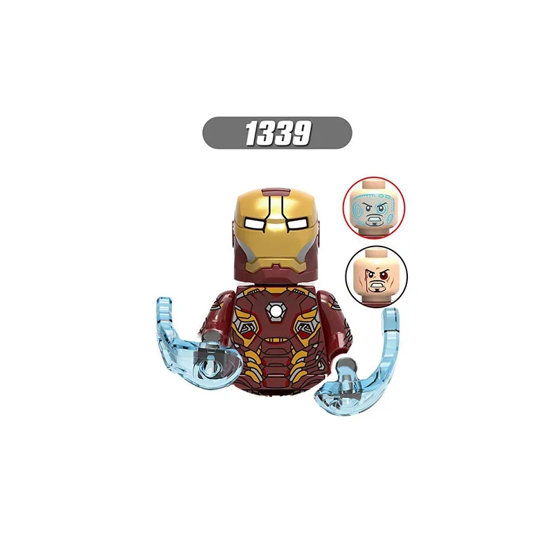 ของเล่นร้อนใหม่ Marvel Avengers Iron Man Action ตัวเลขเด็กบล็อกอาคารประกอบของขวัญอิฐของเล่น