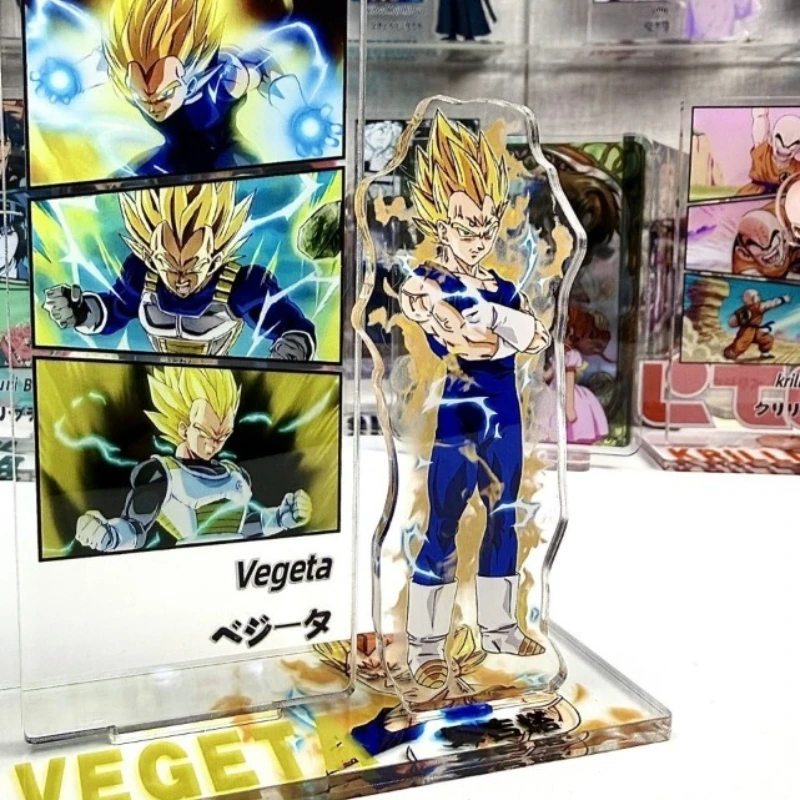 Dragon Ball Son Goku Vegeta Trunks Kame Sennin Chi Chi Acryl-Markenfigur, doppelseitig, hochauflösend, exquisite Desktop-Dekoration – Detail 6