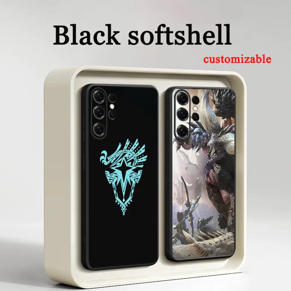 Mon-steres hunter hot game poster  Phone Case For Samsung Galaxy S26 S25 S24 S23 S22 S21 Plus Ultra Note20 Soft Black