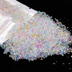 10g 0.4-3mm Colorful Mixed Bubble Bead for DIY Jewelry Making Accessories Silicone Mold Epoxy Resin Nail Art Decor Craft Filling